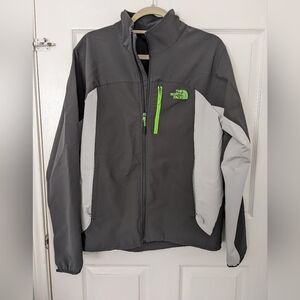 The North Face Men's Gray and Green Jacket